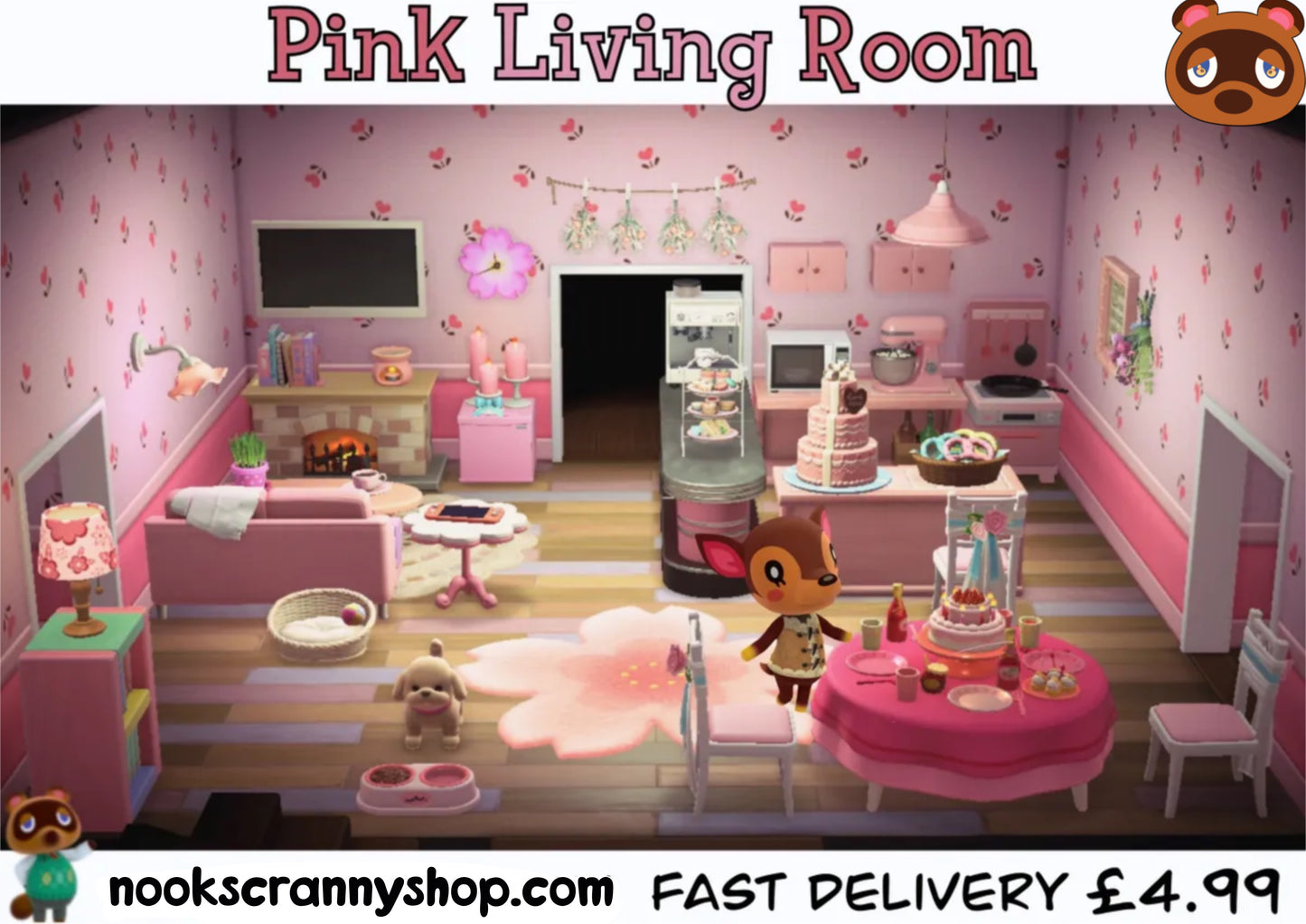 Pink Living Room