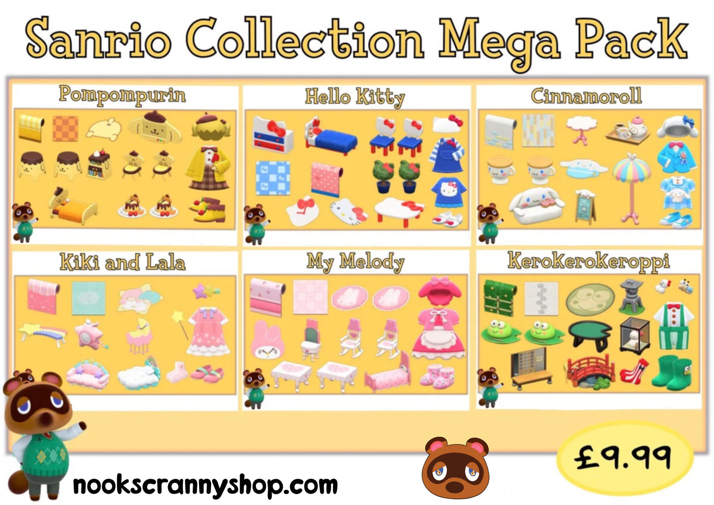 Kerokerokeroppi Sanrio Set