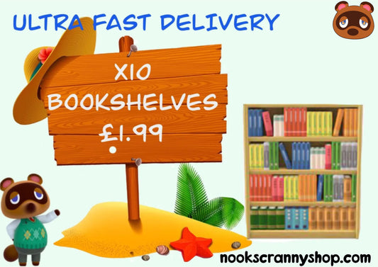 Bookshelves x 10