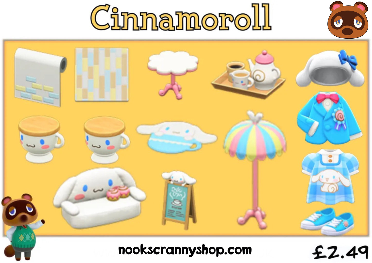 Cinamaroll Sanrio Set