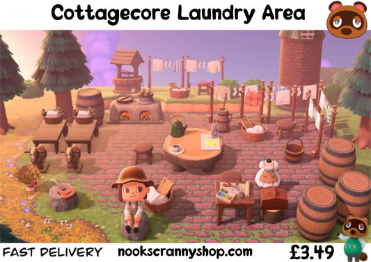 Cottagecore Laundry Area