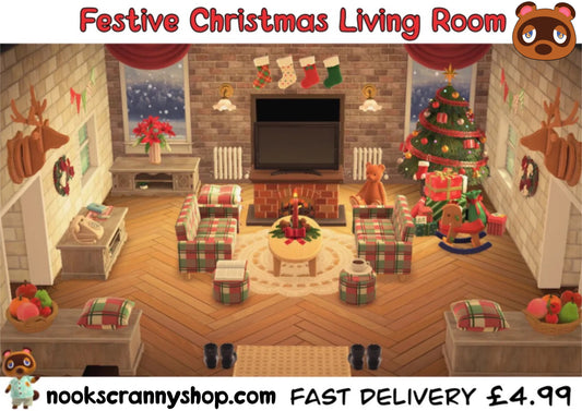 Festive Christmas Living Room