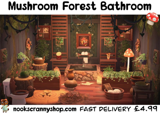 Mushroom Forest Bathroom