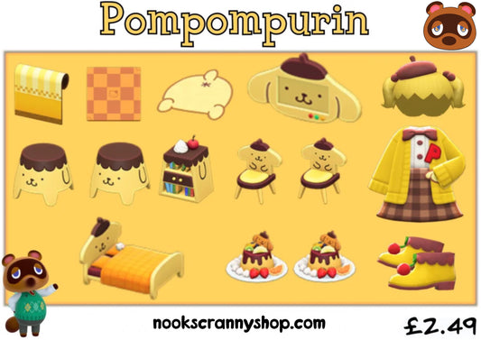 Pompompurin Sanrio Set