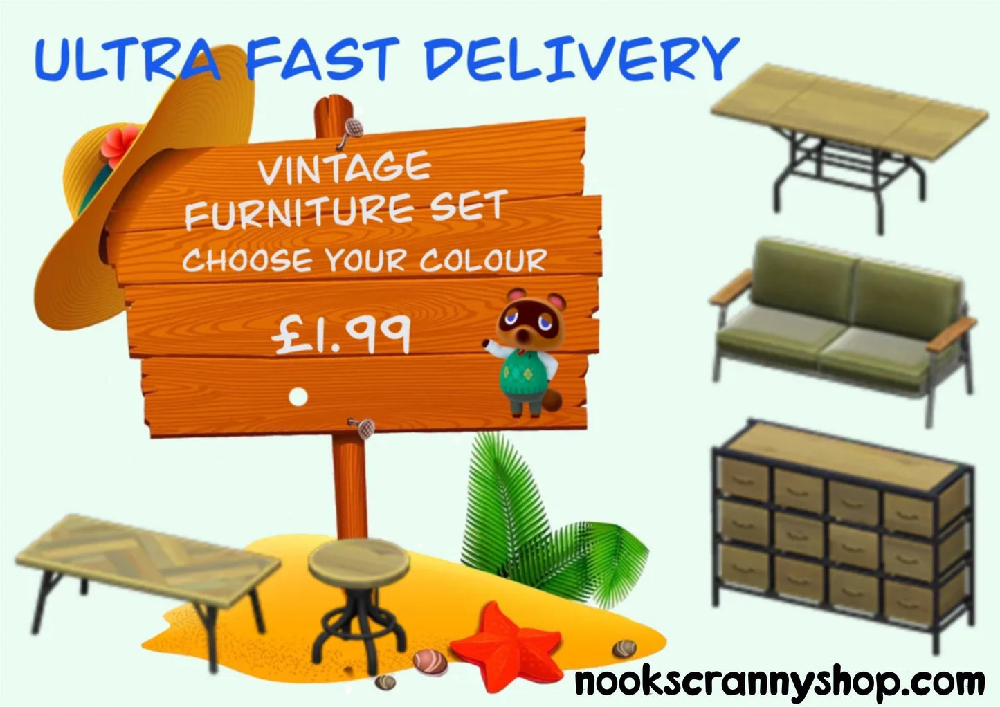 Vintage Furniture Item Set