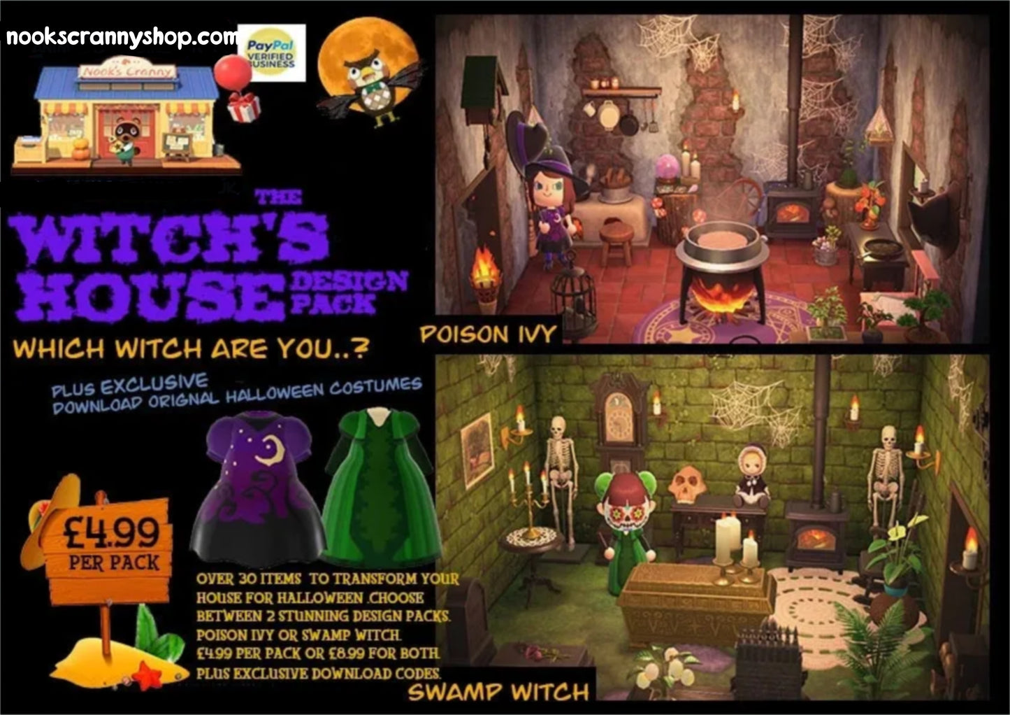 Witch's House Design Pack Poison Ivy/Swamp Witch